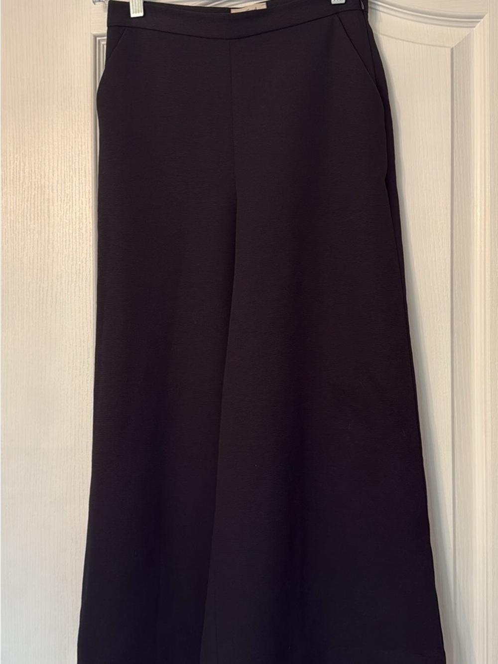 Wilfred Black Wide-Leg Maxi Pants